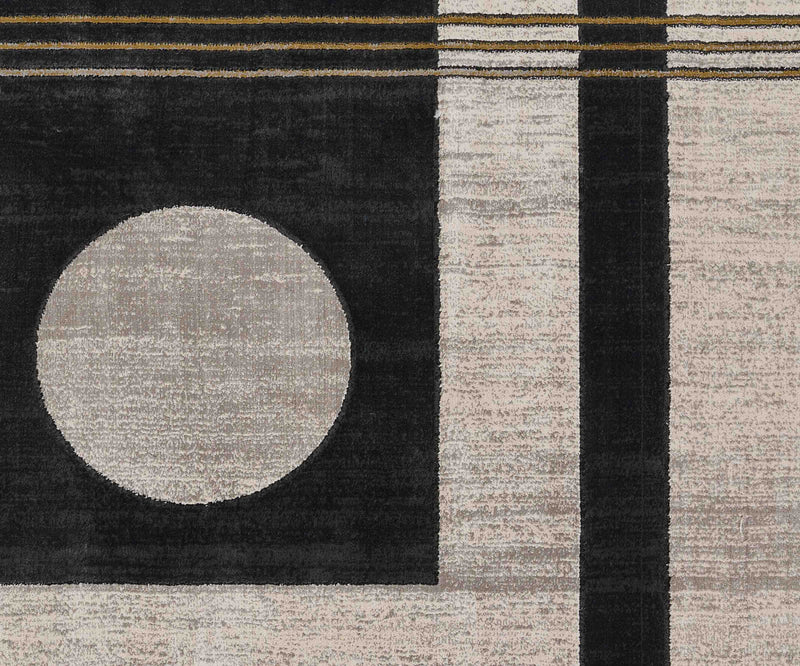 Erisa Contemporary 8'11\" x 12'6\" Area Rug in Grey Indoor Area Rug