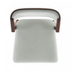 Patricia Modern Wood Upholstered Counter Stool in White Glacier - Set of 2 | Tabouret de comptoir moderne Patricia en bois et tissu, blanc glacier - Lot de 2