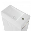 Ethan 18.6" Bathroom Vanity with Sink and Adjustable Shelf, White | Ethan Meuble-lavabo de 18,6" avec vasque et etagere reglable, Blanc