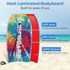 Costway 37" Lightweight Body Board With Eps Core Xpe Deck Hdpe Bottom Crescent Tail Colorful