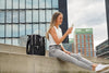 Swissdigital Design Smart Backpack KATY ROSE - Rucksack with Integrated Charging Port - Black Platinum
