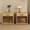 Clifford Traditional Nightstand in Natural Oak (1-Drawer) | Table de nuit traditionnelle Clifford en chene naturel (1 tiroir)