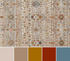 Zaina Traditional 2'6" x 8'0" Runner Rug in Grey Indoor Area Rug | Tapis Traditionnel Zaina 2'6" x 8'0" en Gris