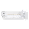 Mason Daybed with Headboard Storage and Multifunctional Storage Bed Frame,Full Size,White | Banquette-lit Mason avec tete de lit de rangement et cadre de lit multifonctionnel avec rangement, taille full, blanc