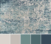 Delphine Traditional 9'3" x 12'6" Area Rug in Blue Indoor Area Rug | Tapis Traditionnel Delphine 9'3" x 12'6" en Bleu