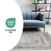 Kylie Grey Faded Borders Rug, 7'10" x 10'10" Indoor Area Rug | Tapis Kylie bordures gris delave, 7'10" x 10'10"