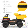 12v Battery Kids Ride On Dump Truck Rc Construction Tractor W/ Electric Bucket