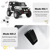 Costway 12v Kids Ride On Truck Remote Control Electric Car W/lights&music White