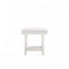 Abigail Mid-Century Modern Upholstered Velvet Accent Bench in Cream | Banc d’appoint Abigail style milieu du siecle moderne en velours creme
