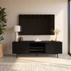Nordika Hamilton 70" TV Stand with 2 Storage Cabinets - Black | Meuble pour téléviseur Hamilton de Nordika de 70 po avec 2 armoires de rangement - noir