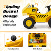 Costway Kids Ride On Dump Truck With 2.4g Remote Control Working Megaphone Sand Shovel