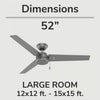 Cassius Ceiling Fan - Grey | Ventilateur de plafond Cassius - Gris