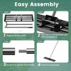 Costway Lawn Leveling Rake 42" X 10" Heavy Duty Level Lawn Tool For Garden Backyard/lawn Black
