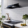 Forno Cappa 30-Inch Under Cabinet Range Hood, Black-FRHUC5200-30 | Hotte de cuisiniere sous armoire Cappa de 30 po en noir- FRHUC5200-30