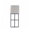 Serena Modern Metal Upholstered Barstool in Light Gray - Set of 3 Bar Stool | Tabouret de bar moderne en metal et tissu Serena, gris clair - Lot de 3