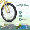 Costway 18" Kids Bike With Height Adjustable Handlebar Seat Basket Bell Training Wheels Yellow