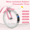 Costway 18" Kids Bike Toddler Bicycle Withtraining Wheel Kickstand For 4-8 Years Old Girl Red