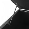 Liam 34.25" Large Square Faux Leather Ottoman Coffee Table with Storage,Black  | Liam Ottoman Coffre Carre Large de 34,25" en Simili Cuir avec Rangement, Noir