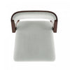Patricia Modern Wood Upholstered Barstool in White Glacier - Set of 3 | Tabouret de bar moderne en bois Patricia avec revetement en Glacier blanc - Lot de 3