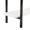 Celine Contemporary Modern 71" Console Table in White (2-Shelf) | Console contemporaine moderne Celine 180 cm en blanc (2 etageres)