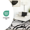 Emmett Grey Black Drizzle Swirl Rug, 7'10" x 10'6" Indoor Area Rug | Tapis Emmett gris et noir avec motif tourbillon, 7'10" x 10'6"
