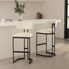 Juno Contemporary Modern Metal Barstool in Ivory | Tabouret de bar moderne contemporain en metal Juno, ivoire