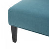 Oliver Linen-look Fabric Accent Chair With Rubberwood Legs - Teal | Fauteuil D’appoint Oliver En Tissu aspect lin Avec Pieds En Bois Caoutchouc - Bleu Sarcelle