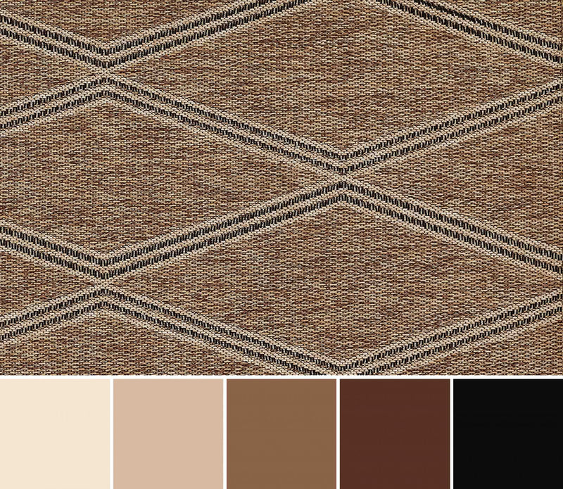 Cypress Transitional 5'3\" x 7'0\" Area Rug in Ivory Indoor Area Rug
