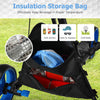 Goplus Folding 3 Wheels Golf Push Cart W/bag Scoreboard Adjustable Handle Blue