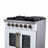 Forno Capriasca 30" White Gas Range 4.32 cu.ft -FFSGS6460-30WHT | Cuisiniere a gaz blanche Capriasca 30 pouces, 4,32 pi³ – FFSGS6460-30WHT