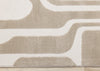 Leopold Modern Mid-Century Beige Cream Area Rug - 7'10" x 10'6"|Carpette Leopold beige et crème de style moderne du milieu du 20e siècle - 7 pi 10 po x 10 pi 6 po