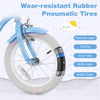Costway 14" Kid's Bike With Removable Training Wheels & Basket For 3-5 Years Old Blue