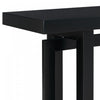Ethan 59.1'' Triple Rectangle Design Painted Entryway Table with Pine Wood Legs,Black Sofa Table  | Table d'entree peinte Ethan 59,1'' avec design rectangulaire triple et pieds en bois de pin, noire