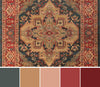 Lux Traditional 2'3" x 7'6" Runner Rug in Blue Indoor Area Rug | Tapis Traditionnel Lux 2'3" x 7'6" en Bleu