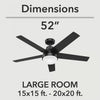 Aerodyne Ceiling Fan with Light Fixture - Black | Ventilateur de plafond Aerodyne avec luminaire - Noir