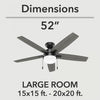 Anisten Ceiling Fan with Light Fixture - Black | Ventilateur de plafond Anisten avec luminaire - Noir
