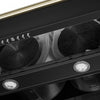 Forno Aria 60 Inch Wall-Mounted Black Range Hood- FRHWM5095-60BLK | Hotte de cuisiniere murale Aria de 60 po en noire inoxydable-FRHWM5095-60BLK