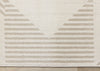 Hudson Modern Geometric Cream Beige Area Rug - 5'3" x 7'7"|Carpette Hudson crème et beige à motif géométrique moderne - 5 pi 3 po x 7 pi 7 po