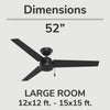 Cassius Ceiling Fan - Black | Ventilateur de plafond Cassius - Noir