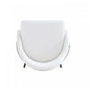 Gracie Modern Metal Upholstered Barstool in White and Black - Set of 2 | Tabouret de bar moderne en metal et tissu Gracie, blanc et noir - Lot de 2