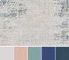 Amber Traditional 5'1" x 7'7" Area Rug in Grey Indoor Area Rug | Tapis Traditionnel Amber 5'1" x 7'7" en Gris