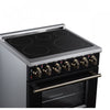 Forno Massimo 30 Inch Freestanding Electric Range, 5 radiant burners, 4.32 cu.ft., Black -FFSEL6020-30BLK | Cuisiniere electrique Massimo de 30 po, 5 foyers radiants, 4,32 pi³, noir - FFSEL6020-30BLK