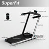 Superfit 2.25hp 2 In 1 Folding Treadmill W/ Speaker Remote Control App Silver
