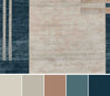 Sorelle Contemporary 5'1" x 7'7" Area Rug in Blue Indoor Area Rug | Tapis Contemporain Sorelle 5'1" x 7'7" en Bleu