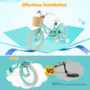 Prorider 16" Kid's Bike With Training Wheels Adjustable Handlebar Seat Handbrake Green