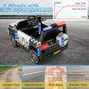 Honeyjoy Kids Ride On Police Car 12v 7a Battery Powered Cop Car With Remote Control White