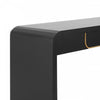 Ethan Wood Sofa Table with Storage for Living Room Entryway Hallway - Black | Console en bois Ethan avec rangement pour salon, entree ou couloir - noire