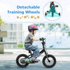 Costway 12" Kids Training Bike With Removable Training Wheels Pneumatic Tires Black