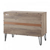 Dumbo Modern 35" Fluted Dresser in Rustic Gray (3-Drawer) | Commode Dumbo Moderne 35" a rainures en gris rustique (3 tiroirs)