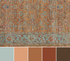 Hailey Traditional 6'7" x 9'6" Area Rug in Orange Indoor Area Rug | Tapis Traditionnel Hailey 6'7" x 9'6" en Orange